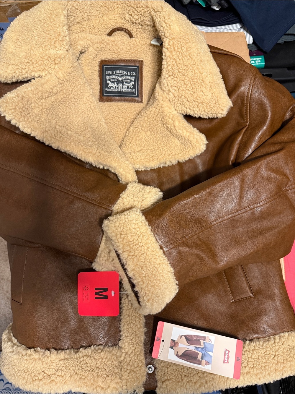 NWT Levi's Women's Brown and Tan Jacket size M